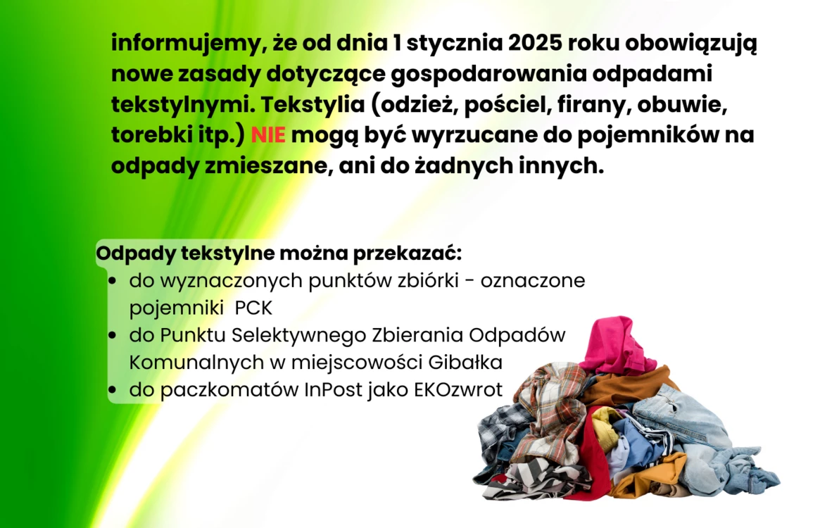 Zdjęcie do ODBI&Oacute;R TEKSTYLI&Oacute;W
